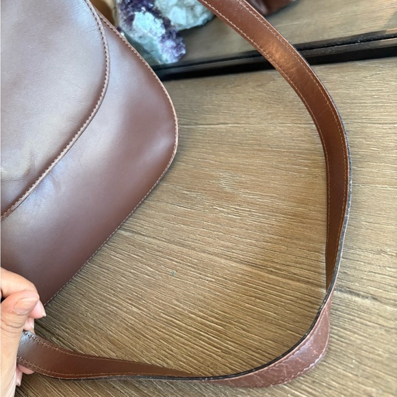 Celine Brown Leather Hobo Shoulder Bag - Picture 5 of 10